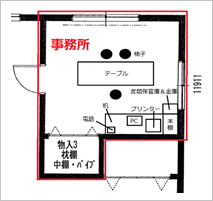 事務所平面図